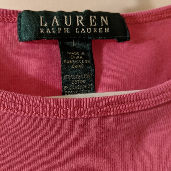Lauren Ralph Lauren size Large pink shirt - Picture 4 of 5
